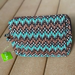 NEW! Vera Bradley cosmetic bag vintage retired pattern Sierra Stream
